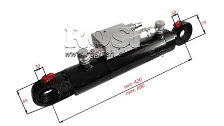 HYDRAULIKZYLINDER 60/40-180 MIT PFLUGWENDEVENTIL - ERDEPFLUG