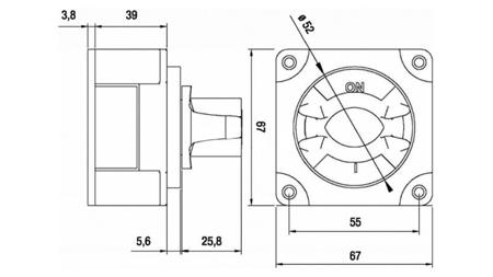 INTERRUPTEUR PRINCIPAL 1POLE MÉTAL 300A