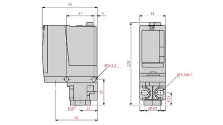 REGULACIJSKI PREKIDAČ PRITISKA 20-300BAR XMLA300D2S11