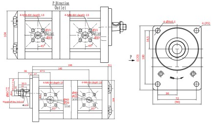 HIDRAVLIČNA ČRPALKA TRAKTOR - 22A16X158/6.3X161 