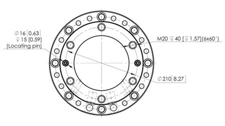 ROTATORE IDRAULICO CPR8-01 33000/8000 KG