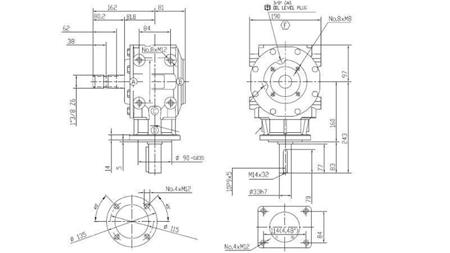 RIDUTTORE D'ANGOLO T-311J 1:3 (50HP-36,8kW)