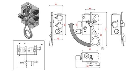 HYDRAULISK BREMSEVENTIL - FOR HENGER TS 04.726.A