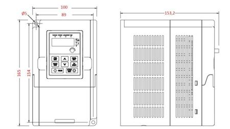 TAJUNTAVAIHTIMEN INVERTERI 3Vaihe 2.2kW GD10-2R2G-4-B