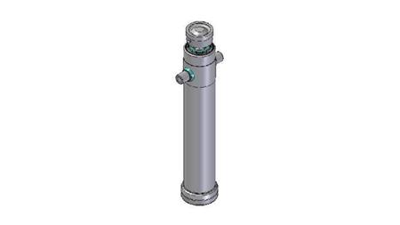 4028S -TELESCOPIC CYLINDER STANDARD/BALL 2 STAGES TRAVEL 1195 DIAMETER 124