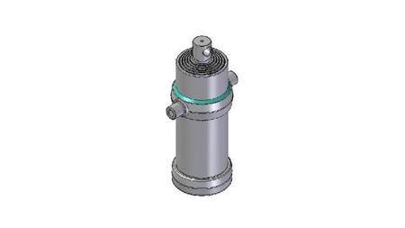 4062F - TELESCOPISK CYLINDER STANDARD/HÅL 6 STEG SLAG 2945 FI 190