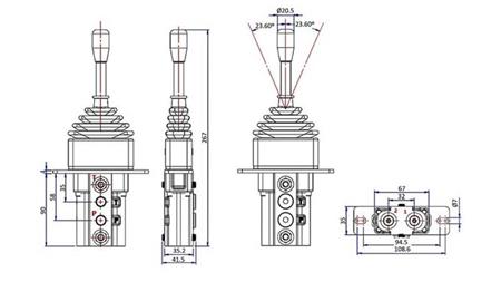 HYDRAULIKJOYSTICK OHNE VERSCHLUSS