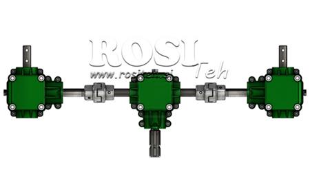 KOMPLET REDUKTORJEV 1:1,44 (27HP-20kW) ZA TROSILNIK L:800 LITOŽELEZNI Z VARNOSTNIM SISTEMOM