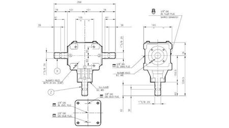 RIDUTTORE D'ANGOLO T-27J 1:1 (55HP-40,4kW)