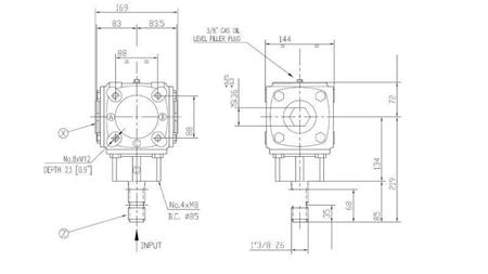 KULMAKÄYTTÄJÄ TB-19J 1.46:1 (23HP-16.9kW)