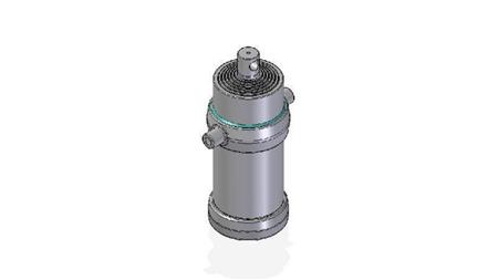 7054F -TELESCOPISK CYLINDER STANDARD/HÅL 7 STEG SLAG 2905 DIAMETER 215