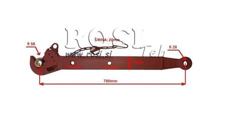 TRAKTORSKI MONTIRANI RUKAVI TROKUTNI HIDRAULIČNI CBM 70x20 mm - 780mm DO 75HP