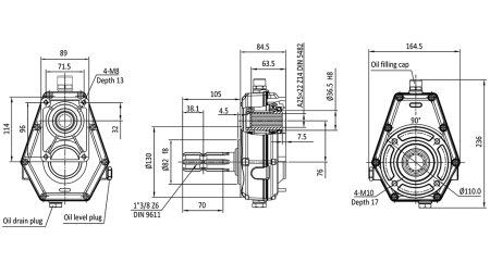 GEARBOX GR.2 -1:3.8 MALE