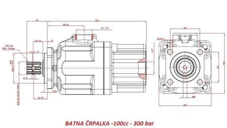 HIDRAULIČNA KLIPNA PUMPA -100cc - 300 bar