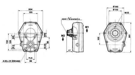 MOLTIPLICATORE GR.3 -1:3 FEMMINA