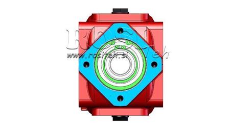 REDUCTOR - MULTIPLICATOR RT100 FOR HYDRAULIC MOTOR MP/MR/MS gear ratio 3,1:1