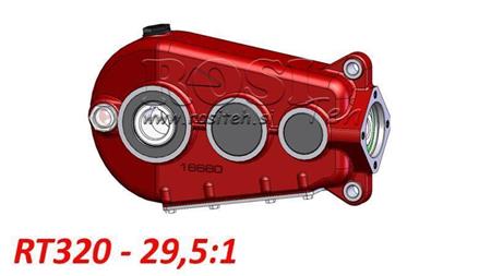 REDUCTOR - MULTIPLICATOR RT320 FOR HYDRAULIC MOTOR MP/MR/MS gear ratio 29,5:1