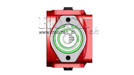 REDUCTOR - MULTIPLICATOR RT45 FOR HYDRAULIC MOTOR MP/MR gear ratio 1,9:1