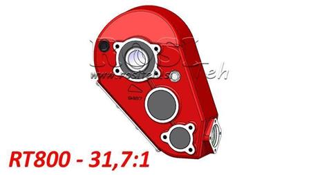 REDUCTOR - MULTIPLICATOR RT800 FOR HYDRAULIC MOTOR MP/MR/MS gear ratio 31,7:1