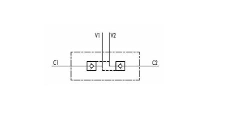 VÁLVULA DE BLOCO VBPDE 3/8 - esquema