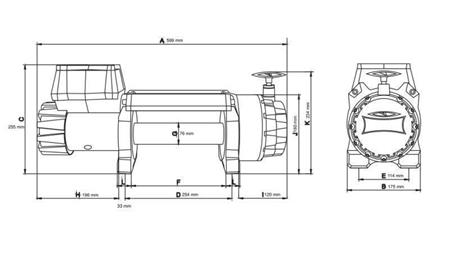 12 V ELEKTRISCHER WINSCH DWH 15000 HD - 6803 kg