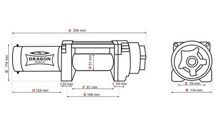 TREUIL ÉLECTRIQUE 12 V DWH 4500 HD - 2041 kg