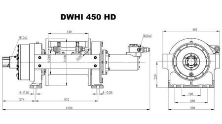 HYDRAULINEN VOIMANOSTIN DWHI 450 HD - 20000 kg