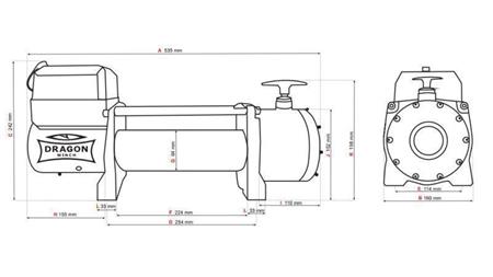 12 V ELECTRIC WINCH DWT 14000 HD - 6350 kg