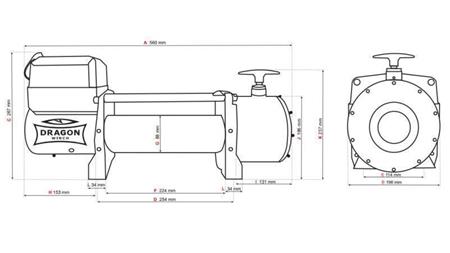 12 V ELEKTRISK VINCH DWT 15000 HD - 6803 kg