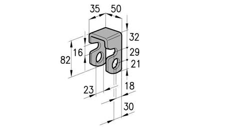 TRAILER HINGE BRACKET AVEC FEMALE