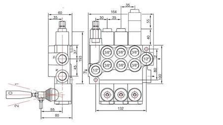 HYDRAULINEN VENTTIILI 3xP40 KELLUVAA