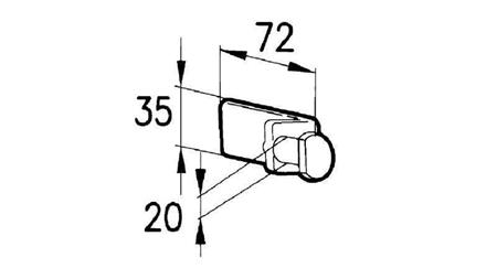 LATCH CLOSURE TYPE MEDIA MALE