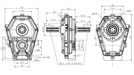 MULTIPLICATOR GR.2 - 1:3 MALE INPUT - MALE OUTPUT