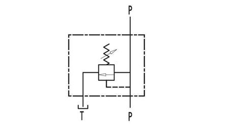 HYDRAULISK TRYCKREGULATOR VMP 3/8 100-350 BAR - diagram