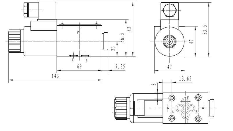 ELETTROVALVOLA IDRAULICA KV-4/2 CETOP 3 12/24/230V N41A