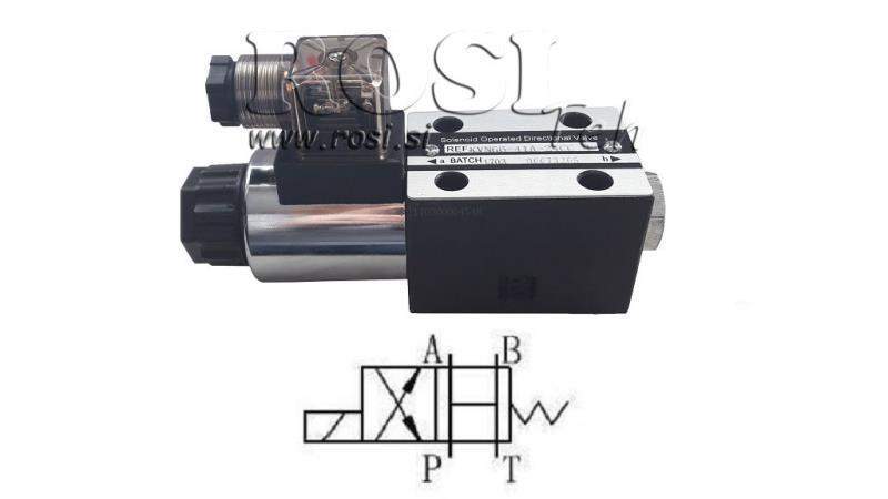 ELETTROVALVOLA IDRAULICA KV-4/2 CETOP 3 12/24/230V 3A