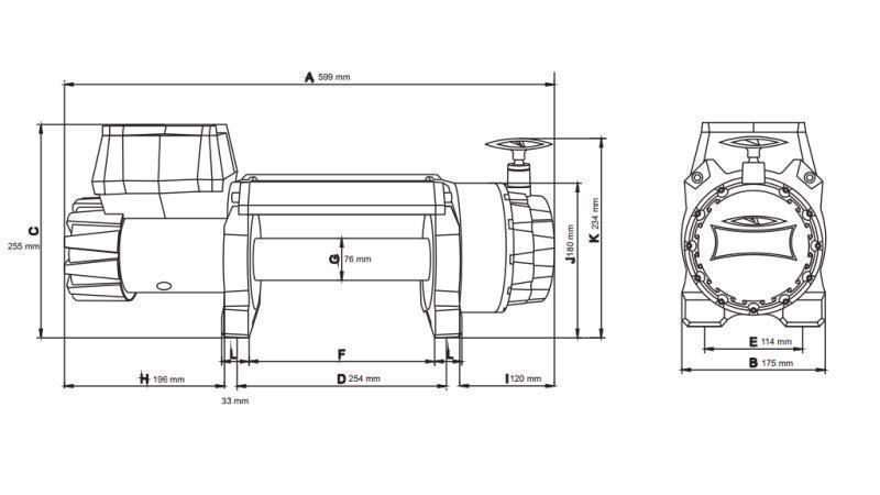 24 V SÄHKÖVINSSI DWH 12000 HD - 5443 kg