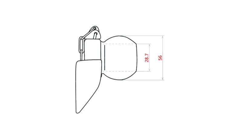 FANGKUGEL FÜR AUTOMATISCHEN UNTERLENKERHAKEN KAT.2