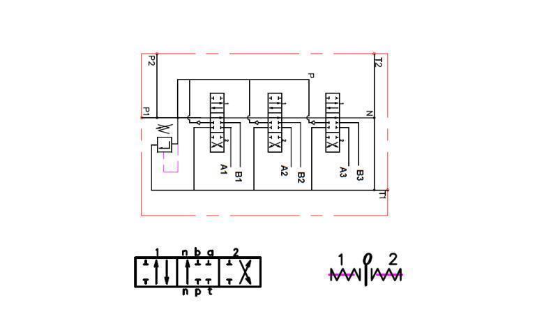 HID. VENTIL 3xP40   JOYSTICK
