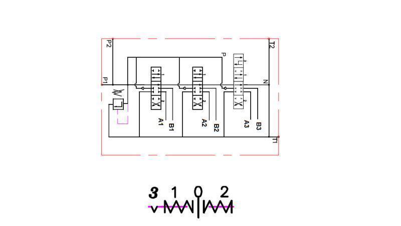 DIAGRAMA DE FIOS 3xP40 FLOTANTE