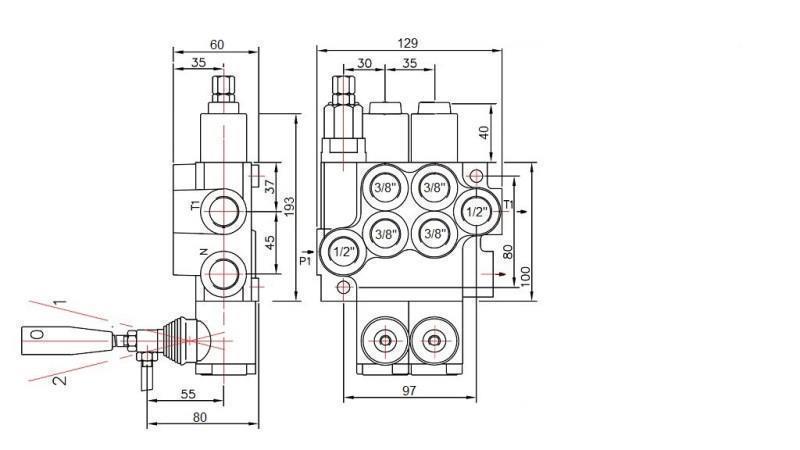 HYDRAULISK VENTIL 2xP40