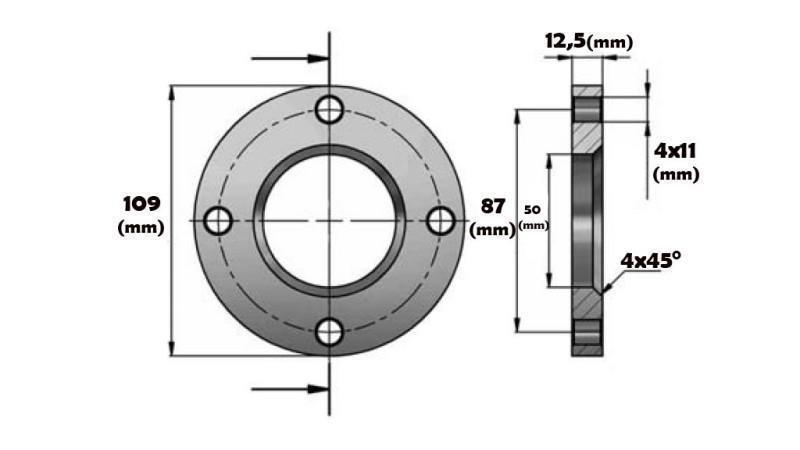 ZYLINDER FLANSCH AL.40