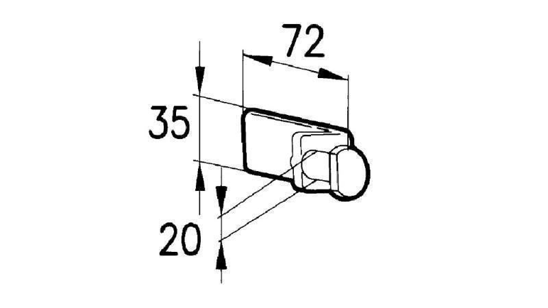 LATCH CLOSURE TYPE MEDIA MALE