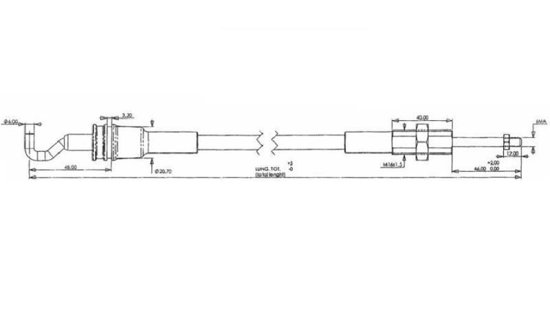 PLETENICA L=1000 - MORSE-dimenzije