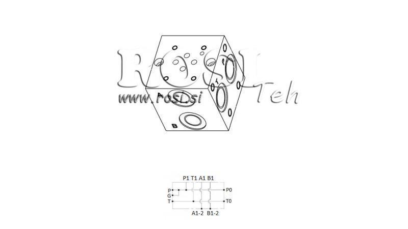 BASE PLATE CETOP3 NG6 1M